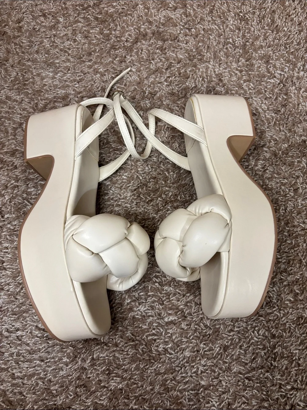 Jeffrey Campbell￼ cream platform